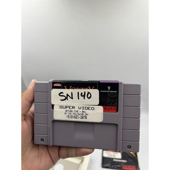 Vortex - Super Nintendo snes Manual Box insert and game included - Picture 9 of 16